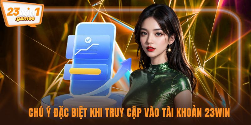 Chú ý đặc biệt khi truy cập vào tài khoản 23win